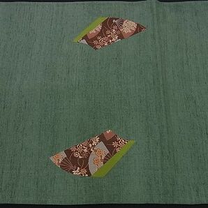 平和屋野田店■太鼓柄袋帯 紬地 切嵌 童子遊び 逸品 n-sa1793の画像6
