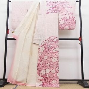 平和屋野田店■名門 藤娘きぬたや・総絞り 訪問着 松菊文 逸品 n-hj8451の画像2