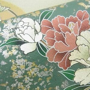 平和屋野田店■豪華色留袖 花鳥丸文 金銀彩 逸品 n-yc5729の画像6