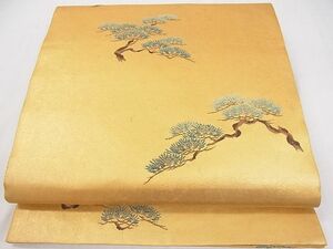 平和屋2■六通柄袋帯　松文　古典金沙誘箔　辰巳　逸品　ya0931