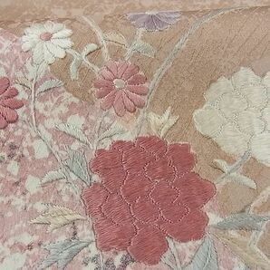 平和屋川間店■訪問着 刺繍 道長花文 逸品 ox1630の画像9