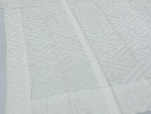 平和屋川間店■上質な長襦袢　無双仕立て　紗綾形地紋　正絹　逸品　B-ey4735_画像4