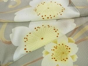 平和屋2■小紋　流水舞桜　洗える着物　1ic0530