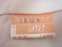 平和屋川間店■上質なお召　格子柄　逸品　n-sg0041_画像7