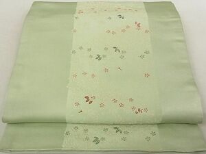 平和屋-こころ店■全通柄京袋帯　舞桜　間道　A-ay1215