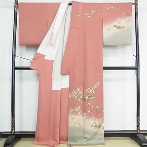 平和屋川間店■訪問着 花籠文 暈し染め 金彩 逸品 sf1601の画像2