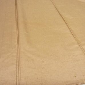 平和屋-こころ店■上質な紬 色無地 赤白橡色 着丈162cm 裄丈65cm 正絹 逸品 1B-np2660の画像4