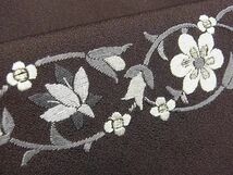 平和屋2■訪問着　総刺繍　横段草花文　金糸　逸品　ox5504_画像8