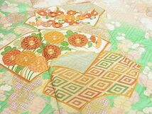 平和屋2■豪華振袖　駒刺繍　吉祥地紙花文　金彩　やまと誂製　逸品　az7764_画像5