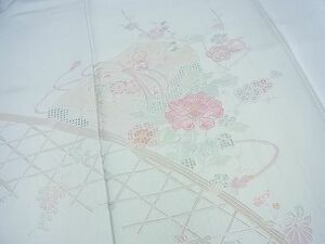 平和屋野田店■訪問着　総刺繍　スワトウ刺繍　蘇州刺繍　籬文箱花文　逸品　n-yc5760