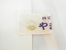 平和屋2■本場大島紬　白大島　総絣　枝花文　やまと誂製　逸品　1ps4003_画像7