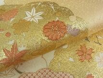 平和屋2●極上　銀座きしや　訪問着　駒刺繍　雪輪青海波　吉祥花松文　金彩　たとう紙付き　逸品　未使用　3kh1397_画像6