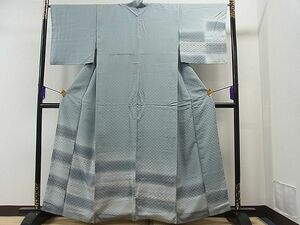 平和屋1■訪問着　花織　替わり市松吉祥文　暈し染め　逸品　1yc3862