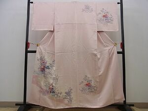 平和屋川間店■訪問着　友禅　御所解吉祥花文　暈し染め　金彩　逸品　n-sa2029