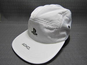 完売品　GU ジーユー　PlayStation プレイステーション　コラボキャップ　帽子　白　58～60cm　S2402A