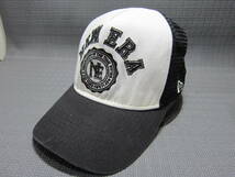 NEW ERA ニューエラ　メッシュキャップ　帽子　黒×白　フリーサイズ　スナップバック　S2402C③_画像1