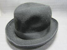 アメリカ製　Bailey　ベイリー　ウールハット　帽子　黒　Lサイズ　約58cm　S2402C③_画像1