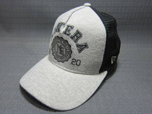 NEW ERA ニューエラ　メッシュキャップ　帽子　グレー×黒　フリーサイズ　スナップバック　S2402C⑤