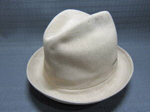 KANGOL カンゴール　ハット　帽子　風通し〇　ベージュ　Mサイズ　57cm　S2402E