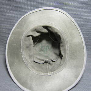 MOOROOMBAH HATS スエード 本革 紳士 帽子 グレー XLサイズ 58～59cm J2402Aの画像4