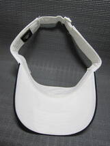 adidas アディダス　ゴルフ　サンバイザー　帽子　白　フリーサイズ　54～57cm　S2402E_画像4