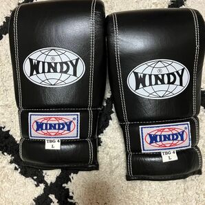 未使用品　WINDY パンチンググローブ　黒　L キックボクシング ウィンディ ムエタイ グローブ 格闘技