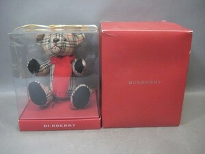 ☆☆バーバリー Burberry テディベアー チェック柄 ぬいぐるみ 人形 くま　ケースと箱有