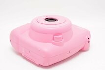 【美品】FUJIFILM 富士フイルム instax mini8+ チェキ 純正ショルダーストラップ付き ストロベリー INS MINI 8PLUS STRAWBERRY #4164_画像5