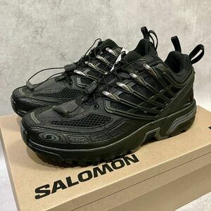 24.5cm 新品正規品 定価3.3万円 SALOMON ACS PRO スニーカー サロモン プロスニーカー ユニセックス スポーツスタイルシューズ ブラック