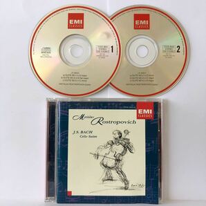 ロストロポーヴィッチ / J.S.バッハ 無伴奏チェロ組曲 全曲 Rostropovich / J.S.Bach Cello Suiten 95年発売 国内盤 2CDの画像1