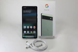 【送料無料】【美品】Google Pixel 6a 128GB Sage/セージ SIMフリー①