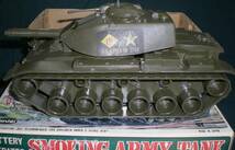 Aoshin★アオシン★SMOKING　ARMY　TANK★ヴィンテージ・ 日本・電池式・陸軍戦車・煙出しタンク・MADE　IN　JAPAN・1970以前　値下げ_画像5