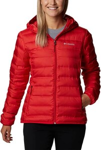 [送料無料]Columbia/コロンビア/Women's Lake 22 Down Hooded Jacket/RED LILY/Mサイズ