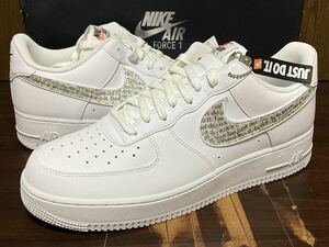 18年製 NIKE AIR FORCE 1 LV8 JDI LNTC ナイキ エアフォース ローカット AF1 JUST DO IT SWOOSH 【BQ5361-100】ホワイトレザー 白 US12