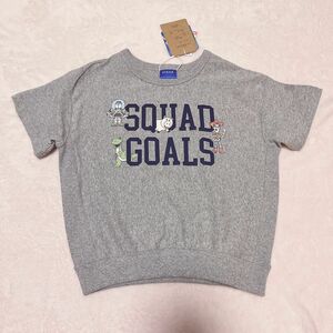 トイストーリー　バースデイ　しまむら　半袖　Tシャツ　グレー　バズ　ウッディ　ハム　レックス　PIXAR トイストーリーホテル