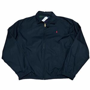 デッドストック 80s USA製 Polo ralph lauren ポロ ラルフローレン スイングトップ ブラック L 新品 ビンテージ 黒 ジャケット ハリントン