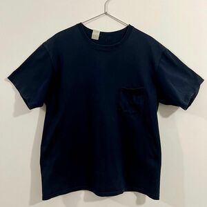 Tシャツ 半袖 無地 ネイビー ポケットTシャツ　　