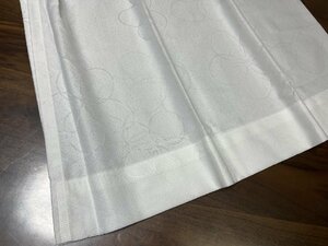 ☆レースカーテン:130×108cm:2枚 WH/ラインフラワー ミラーレース/UVカット☆k151【送料無料】