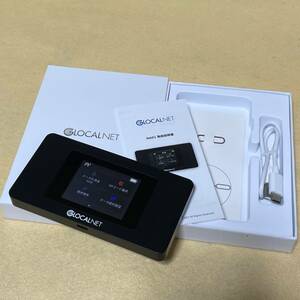 【美品/中古】GLOCALNET［NA01］ブラック☆モバイルルーター☆　02056