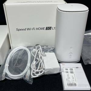 【美品/中古】Speed Wi-Fi HOME 5G L13［ZTR02SWA］ホワイト au★ホームルーター/赤ロム保証★　02181