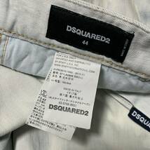 送料込！定7万◆DSQUARED2 ディースクエアード◆ブリーチ加工デニムパンツ44◆S71LA0909◆国内正規品◆_画像8