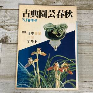 SA14-147 ■ 古典園芸春秋 ’81春季号 / 樹石社 ■ 日本春蘭/寒蘭/オモト ＊レトロ＊ジャンク 【同梱不可】