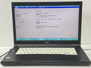 Bios 起動確認済み FUJITSU A576/N i5-6300U 4GB 15.6インチ　ジャンク098