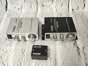 【売り切り】Lepy LP-2020A 小型デジタルアンプ 2点 おまけセット 
