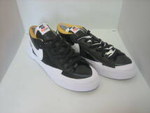 NIKE×sacai/ナイキ×サカイ BLAZER LOW 27.5 Black Patent Leather ブレーザー ロー_画像4