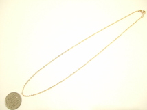 横浜最新 魅惑の小判形チェーン♪ネックレス ゴールドカラー 真鍮製 45センチ 10本セット メンズレディース 235SF 送料220円84_画像3