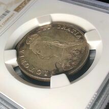 美品 ジュビリーヘッド 1887 イギリス NGC MS63 ヴィクトリア女王 2シリング 2S フローリン 銀貨 アンティークコイン モダン_画像9