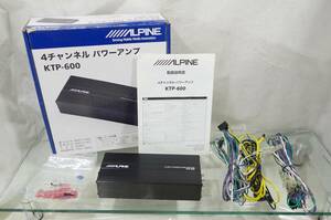 ALPINE KTP-600 最大90w×4ch 小型デジタルアンプ ハイレベルインプット クロスオーバー