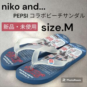 niko and...【PEPSI(ペプシ)】コラボビーチサンダルM/フラット