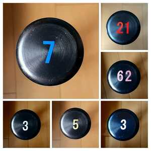 1 column figure 4 piece | grip end number | bat grip number |. number sticker |. number seal | softball made of metal 